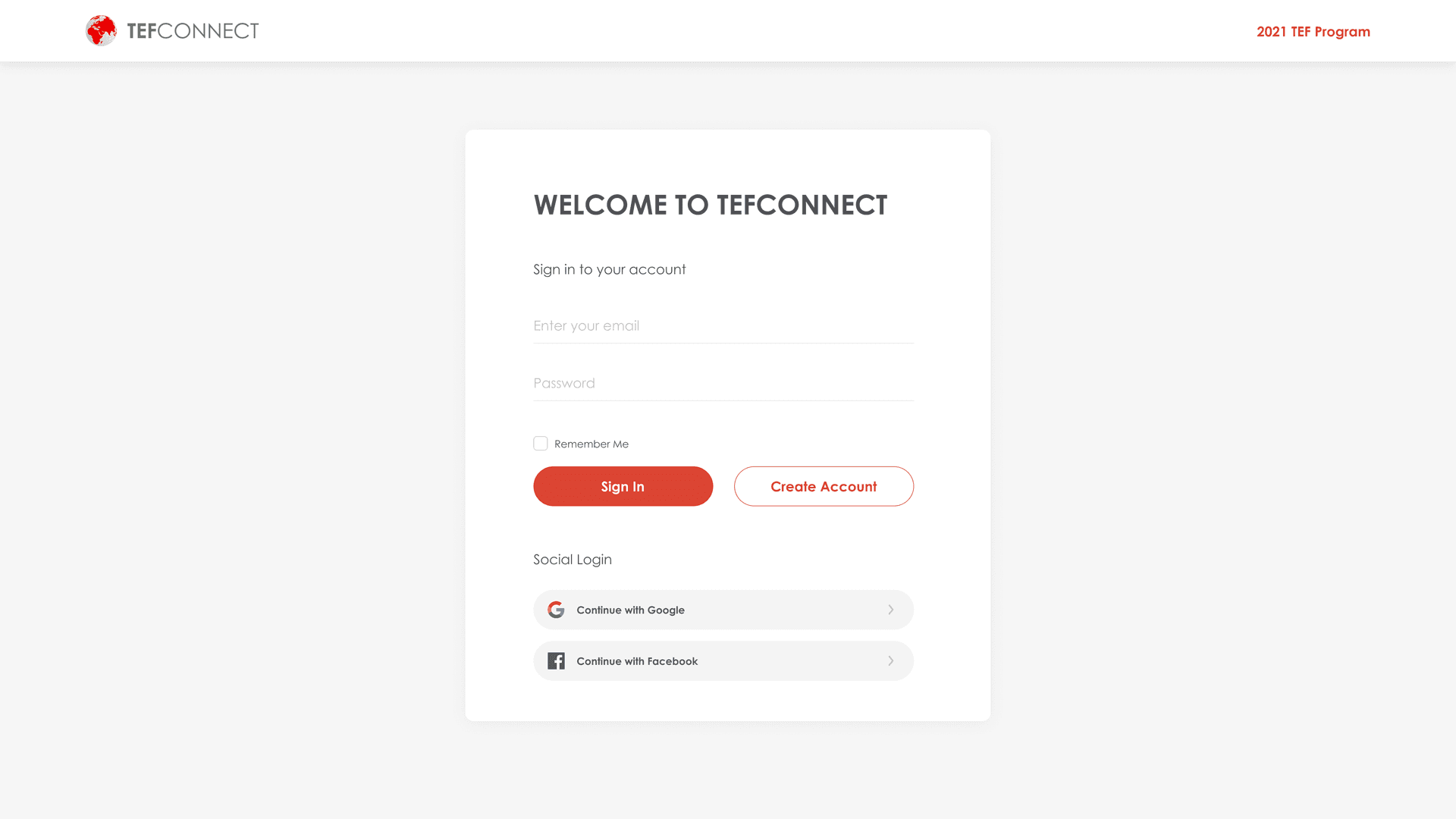 Login — Social sign-in & onboarding